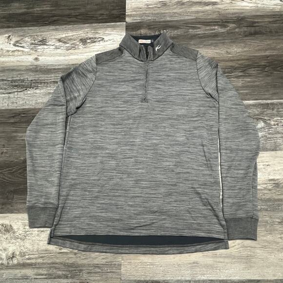 KJUS Liam Tech Wool Half-Zip Steel Grey Melange Mens M Performance Sweatshirt - Picture 3 of 8